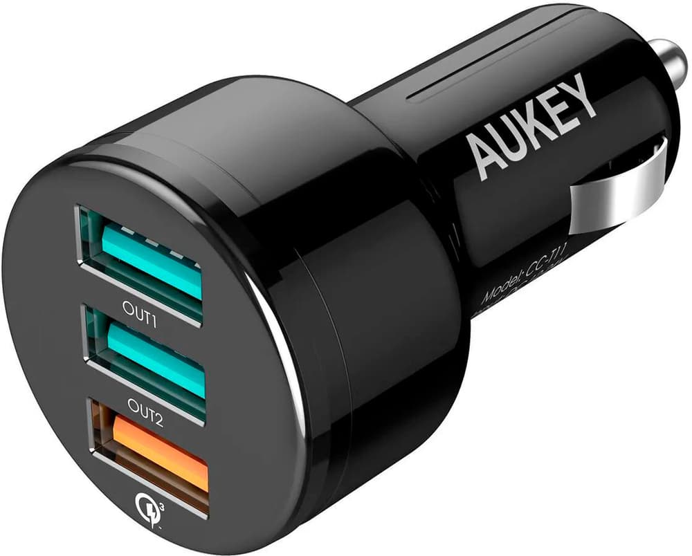 Expedition CarCharger 3-Port USB-A Auto-Adapter AUKEY 798800101523 Bild Nr. 1