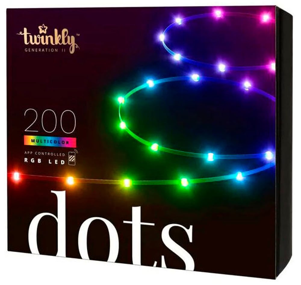 LED Stripe Dots, 200 LEDs, 10 m, RGB LED Streifen twinkly 785300168867 Bild Nr. 1
