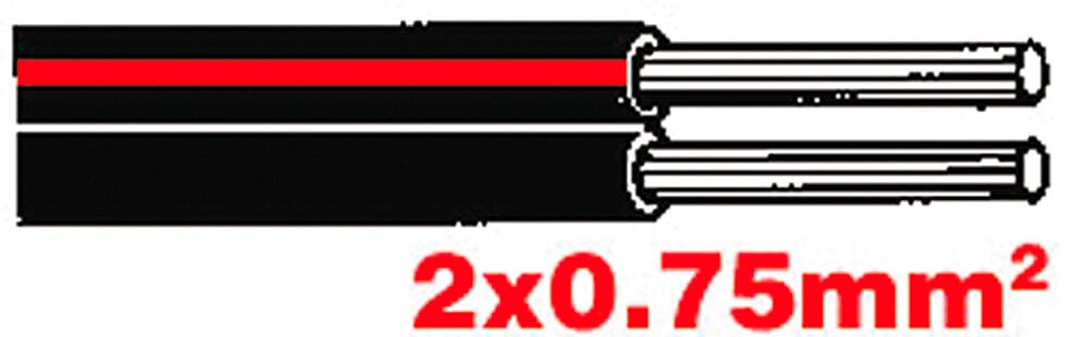 Câble de haut-parleur 2x0.75 noir-rouge, 10m Câbles auto Hoelzle 621567700000 Photo no. 1