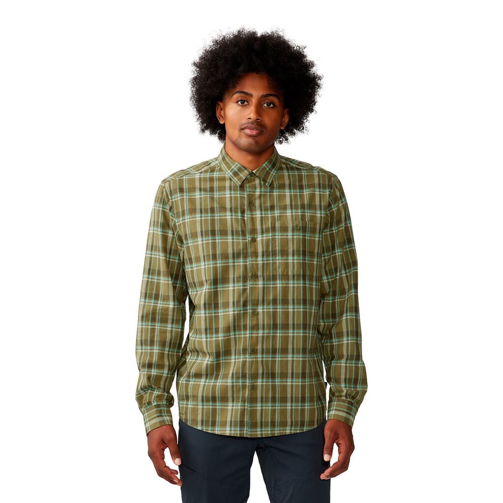 M Big Cottonwood LS Shirt Camicia MOUNTAIN HARDWEAR 474114800667 Taglie XL Colore oliva N. figura 1