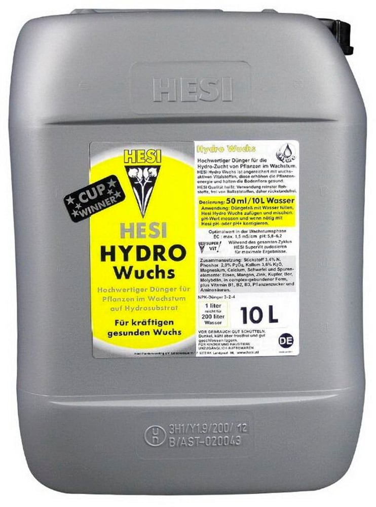 Hydro Wuchs 10 Liter Flüssigdünger Hesi 669700105092 Bild Nr. 1