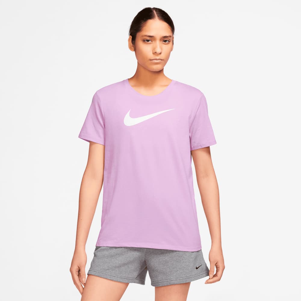 W DF Tee Swoosh T-shirt Nike 471827900691 Taglie XL Colore lilla N. figura 1
