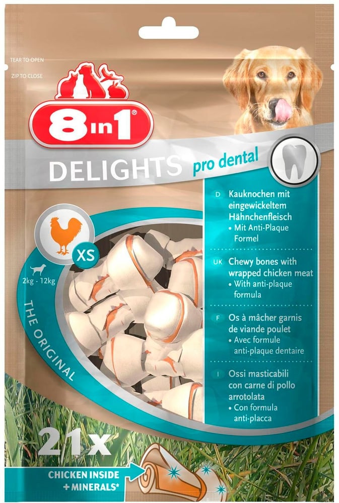 Dental Delights XS, 21 pcs. Accessoires pour chiens 8in1 785300192058 Photo no. 1