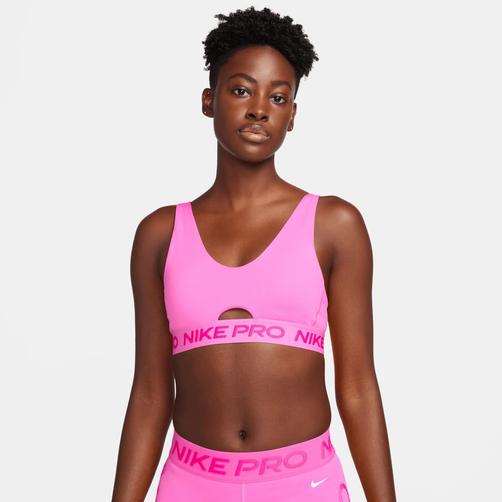 W NP Indy Plunge Low Sports Bra Sport-BH Nike 462061300529 Grösse L Farbe pink Bild-Nr. 1