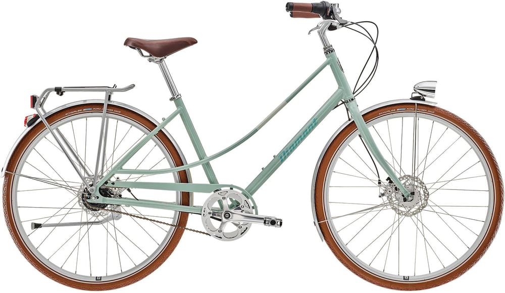 885 Retro Bicicletta da città Diamant 464887300460 Colore verde Dimensioni del telaio M N. figura 1