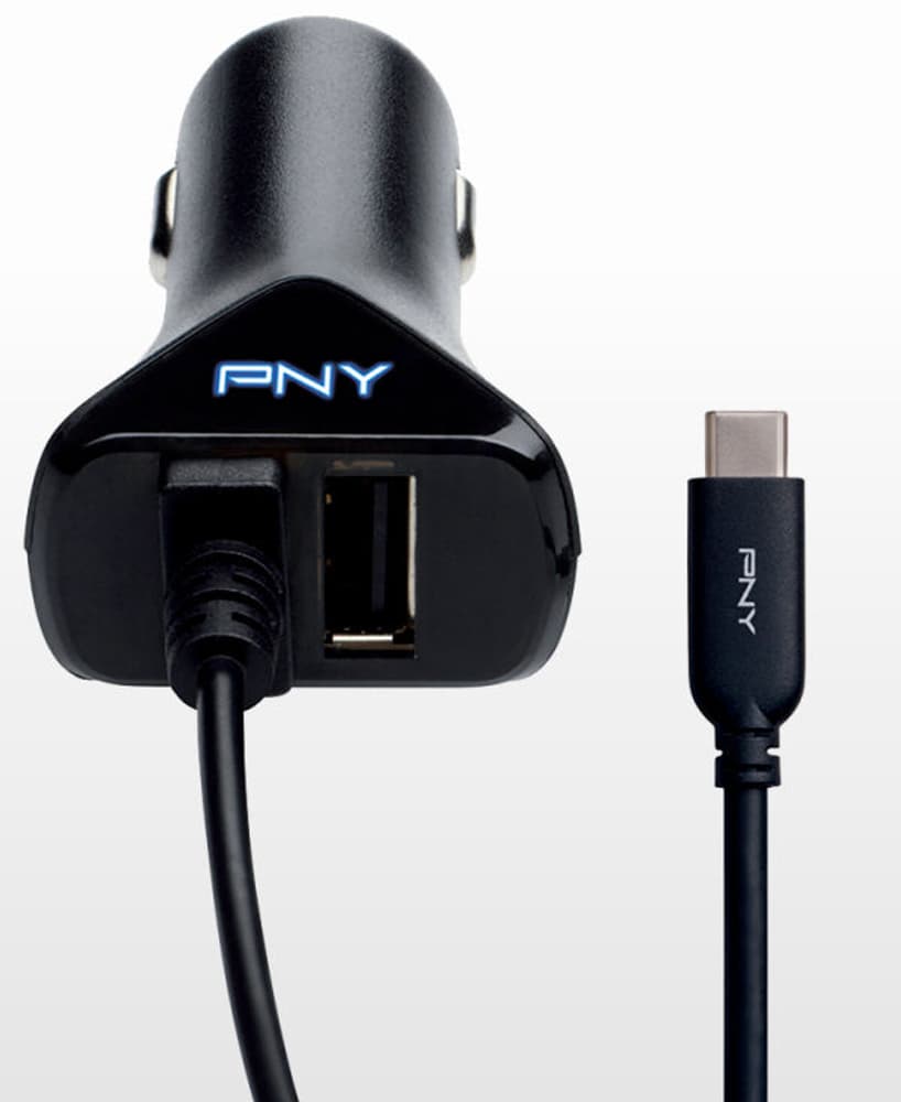 Car Charger USB-C/USB-A Adattatore per auto PNY Technologies 798250000000 N. figura 1