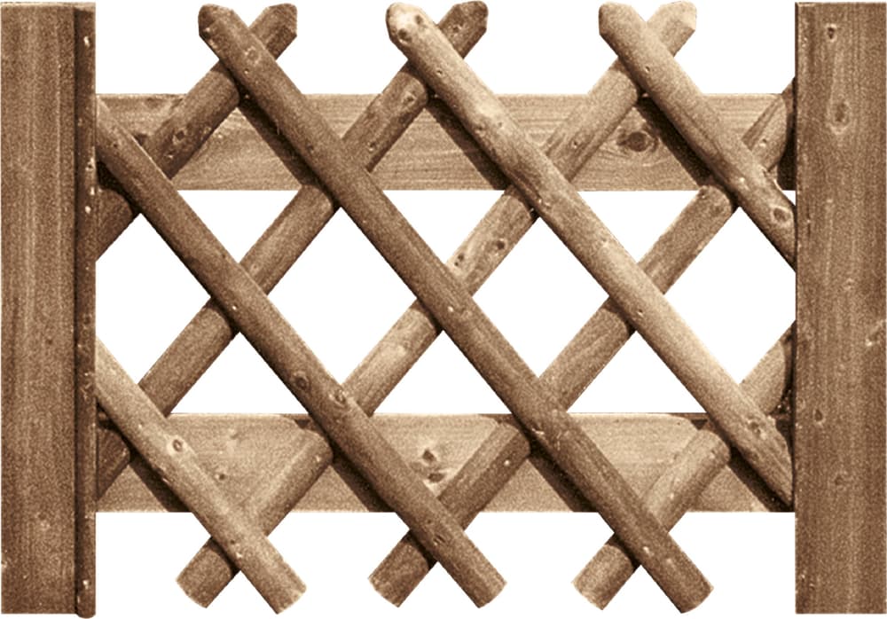 Cancello per steccato a griglia Staccionata in legno 647012200000 N. figura 1