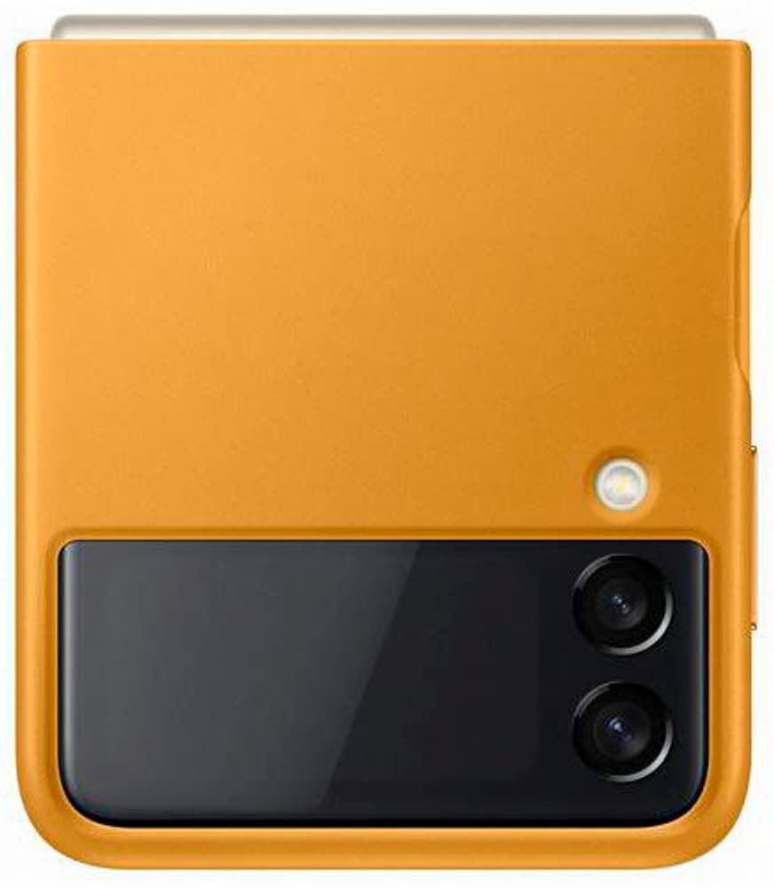 Galaxy Z Flip3 Leather Cover Mustard Smartphone Hülle Samsung 785302422742 Bild Nr. 1