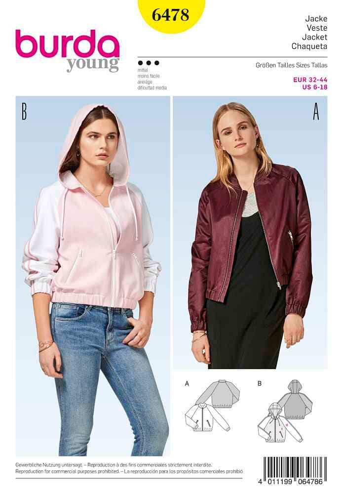 Schnittmuster, Jacke Schnittmuster burda 669700125107 Bild Nr. 1