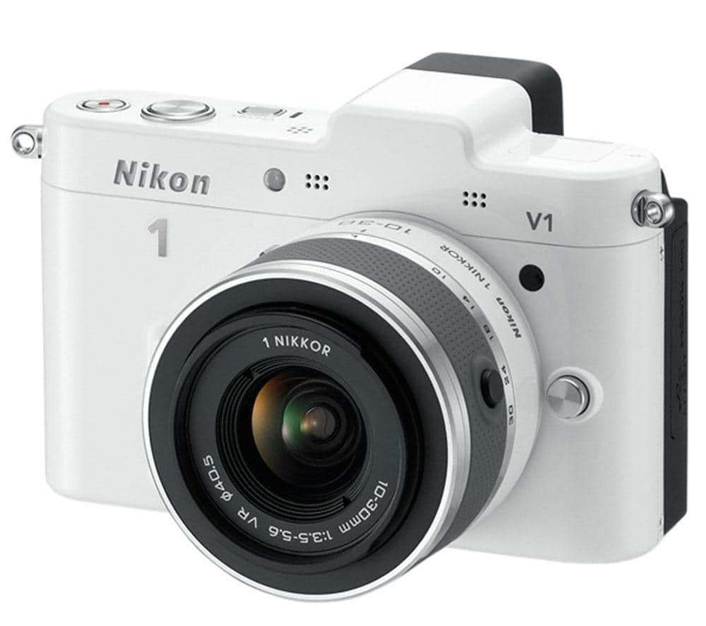 Nikon-1 V1 Kit VR 10-30+VR 30-110 weiss 95110002991013 Bild Nr. 1