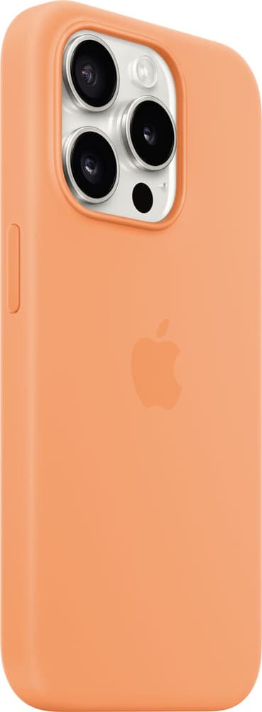iPhone 15 Pro Silicone Case with MagSafe - Orange Sorbet Smartphone Hülle Apple 785302407349 Bild Nr. 1
