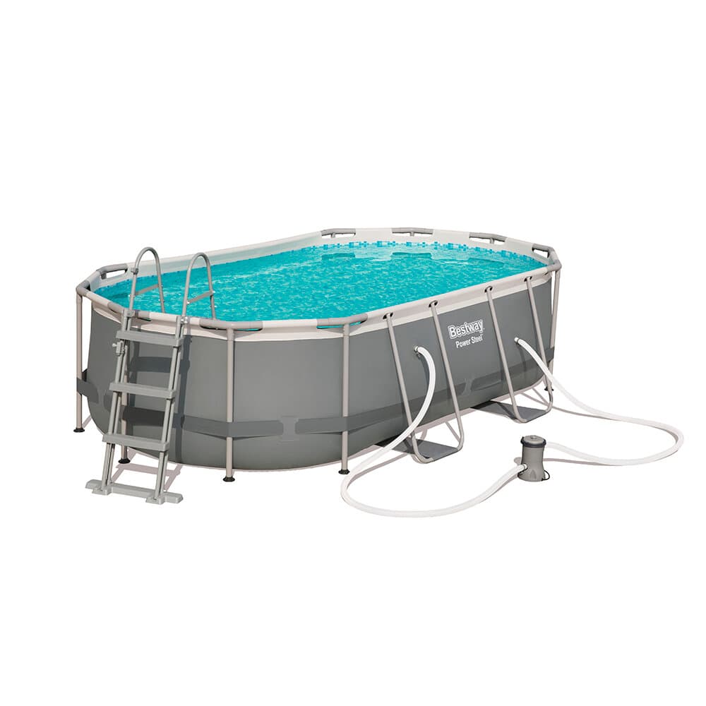 Piscina tubolare ovale 427 x 250 x 100 cm Piscina tubolare Bestway 647377200000 N. figura 1