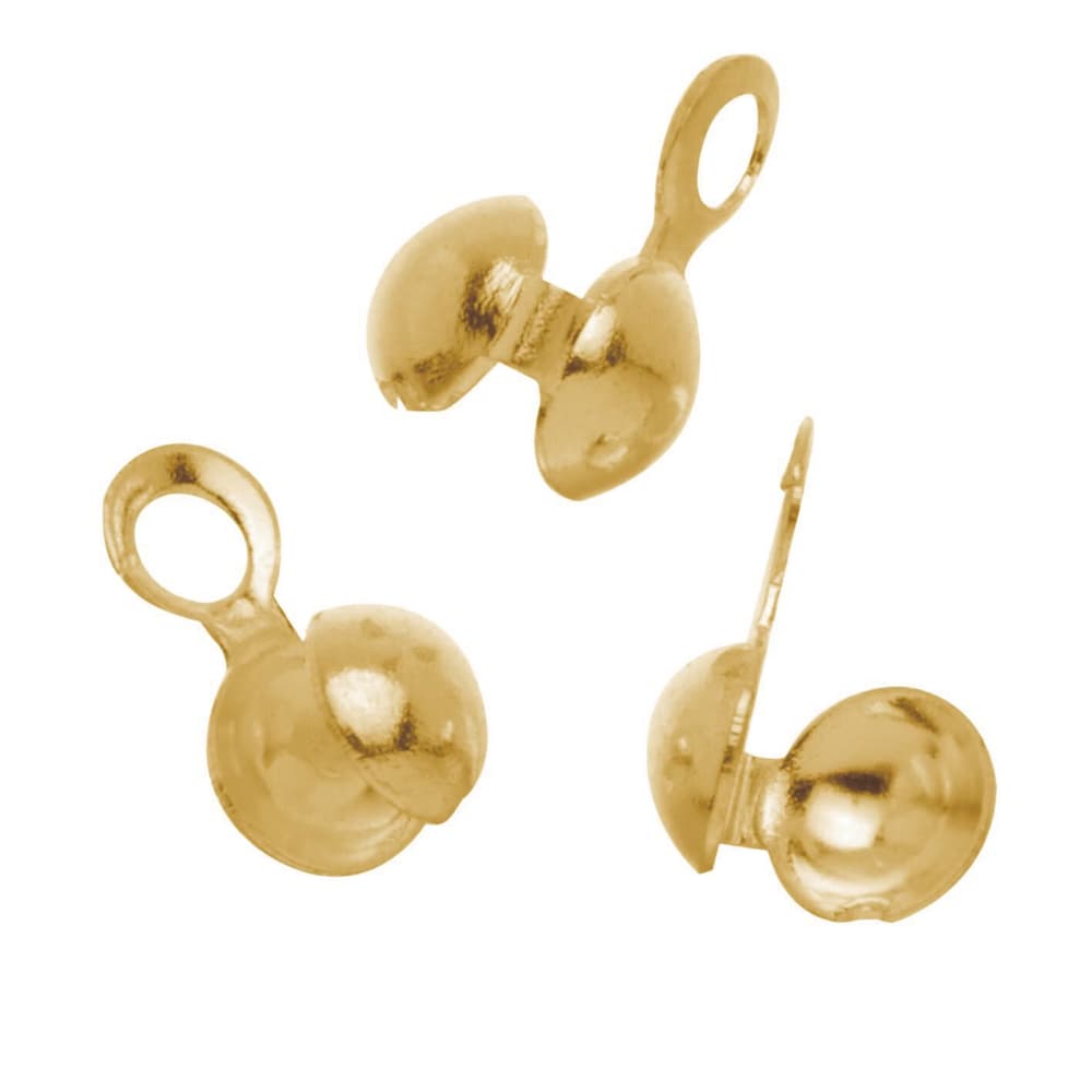 Schiaccini 4pz 5mm color oro Chiusura di gioielli 608124100000 N. figura 1