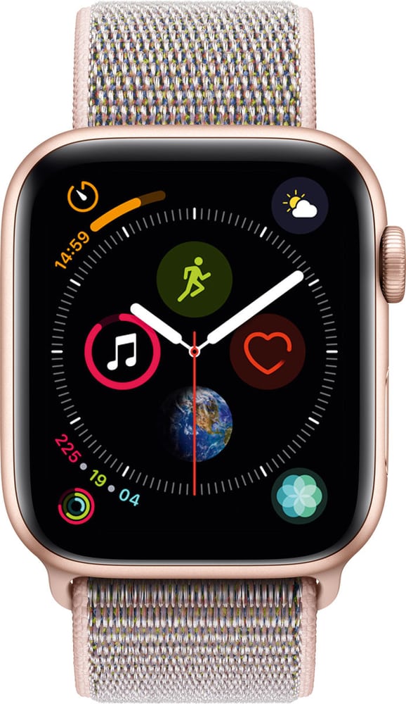 Watch Serie 4 40mm GPS gold Aluminum Pink Sand Sport Loop Smartwatch Apple 79845570000018 No. figura 1