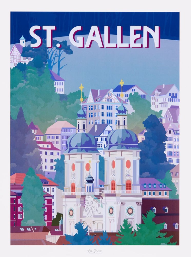 ST. GALLEN Poster La Jonx 433052100000 N. figura 1