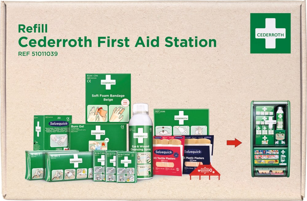 Nachfüllpaket für Erste-Hilfe-Station Set Cederroth 617181500000 Bild Nr. 1