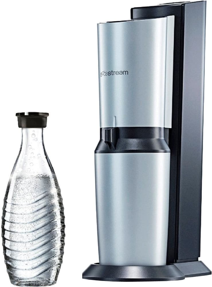 Crystal black/metal + 2 bicchieri SodaStream carbonatore di acqua Soda Stream 71748460000018 No. figura 1