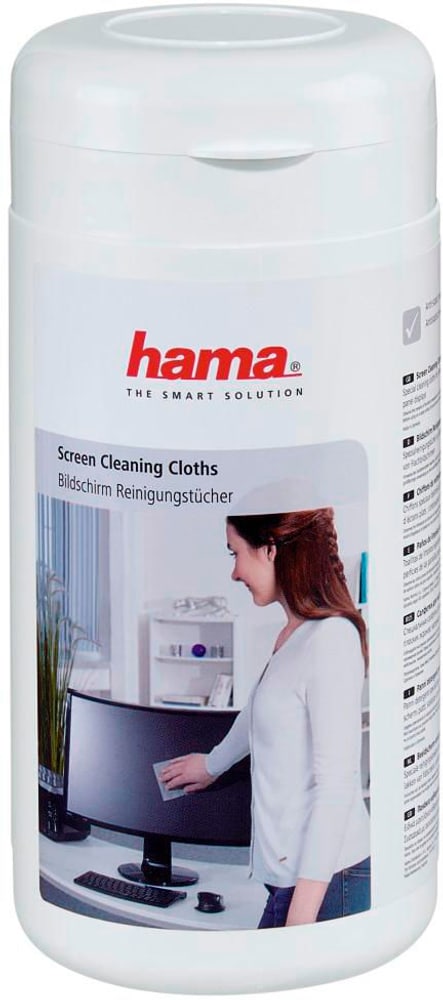 Bildschirm-Reinigungstücher Spenderdose Mikrofasertuch Hama 798238200000 Bild Nr. 1