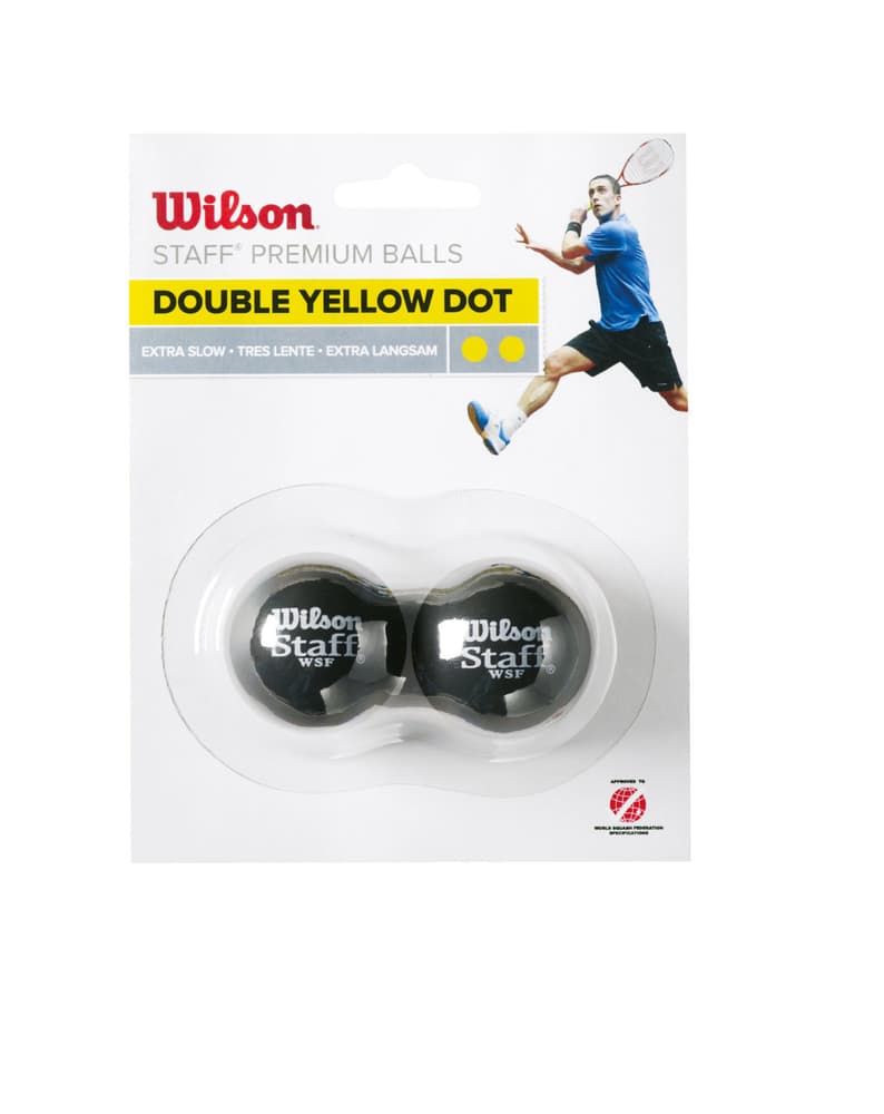 Wilson Squash Ball Doppel jaune Balle de squash acheter chez sportxx.ch