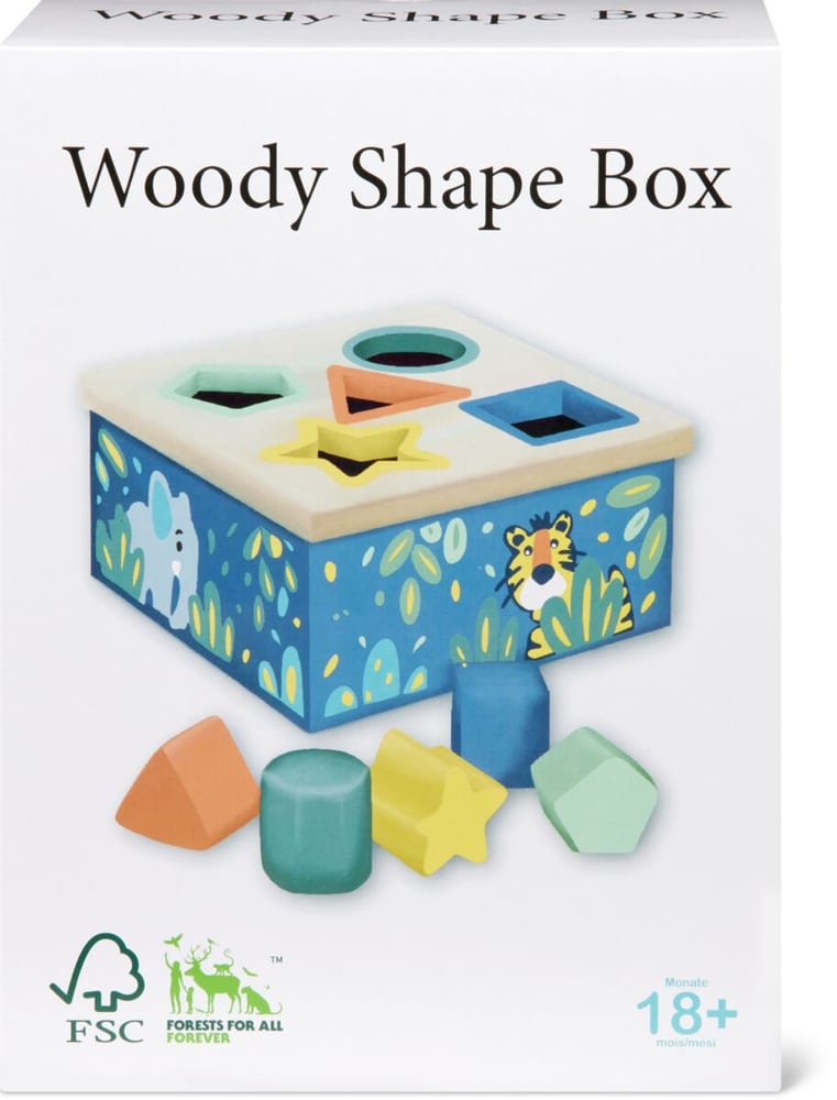Woody Box di incastro Giochi educativi Woody 749301100000 N. figura 1