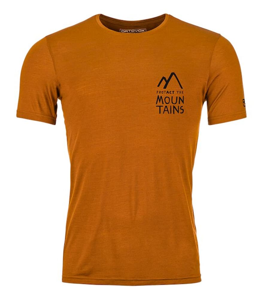 120 Cool Tec MNT Duo T-shirt de trekking Ortovox 467567500623 Taille XL Couleur ocre Photo no. 1