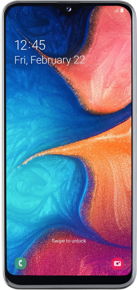 Galaxy A20e White Smartphone Samsung 79464150000019 No. figura 1