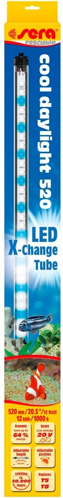 Ampoule LED X-Change Tube CD, 520 mm Technique d'aquariophilie sera 785302400636 Photo no. 1