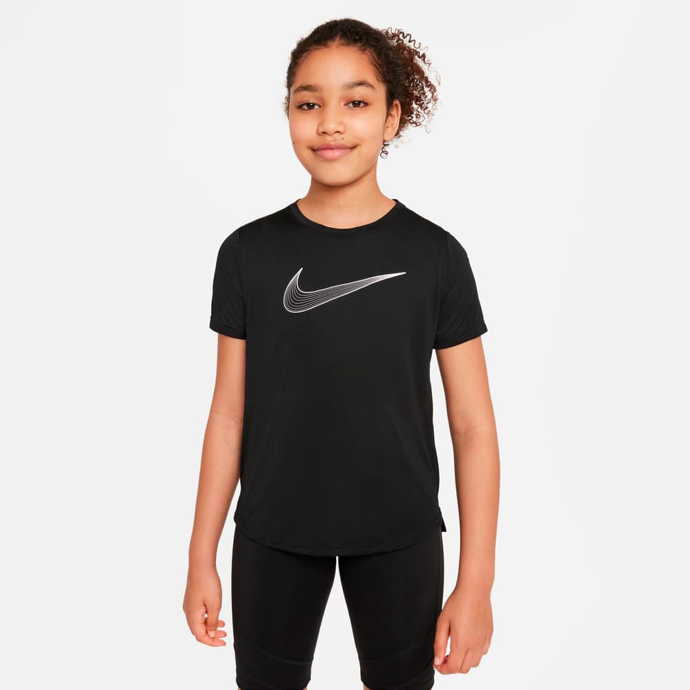 One Dri-FIT Training Top T-shirt Nike 469334515220 Taglie 152 Colore nero N. figura 1