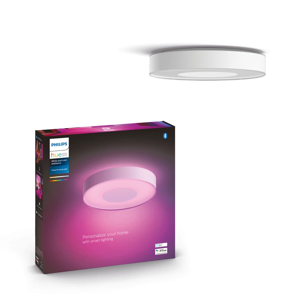 Deckenleuchte White & Color Ambiance, Infuse M, Schwarz, BT, Plafonnier White & Color Ambiance, Noir Deckenleuchte Philips hue FG0001772002 N. figura 1