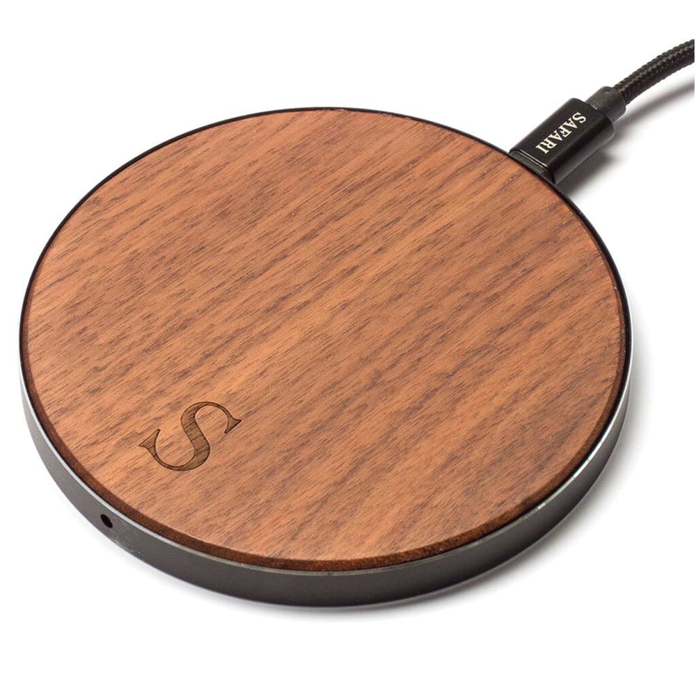 Circle Wood Walnut Wireless Charger Safari Selection 785302416051 Bild Nr. 1