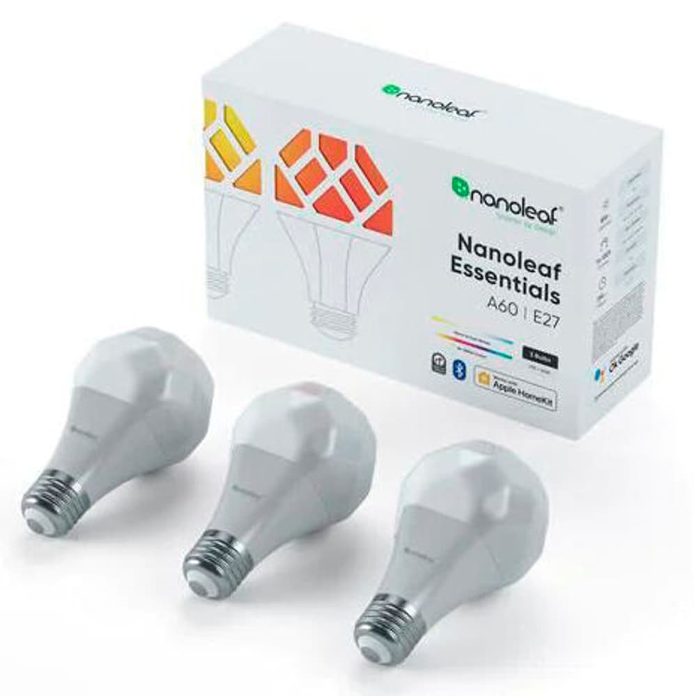 Essentials Smart A60 Bulb, E27, boîte de 3 Ampoule nanoleaf 785300164080 Photo no. 1