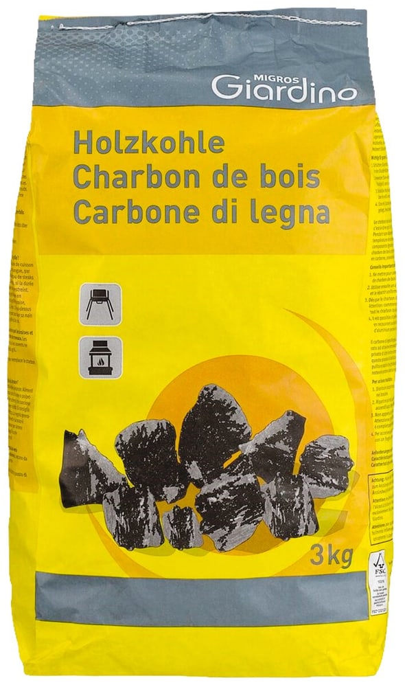 M-Giardino Charbon de bois 3 kg Charbon de bois Charbon de bois 3 kg Charbon de bois M-Giardino 753692000000 Photo no. 1