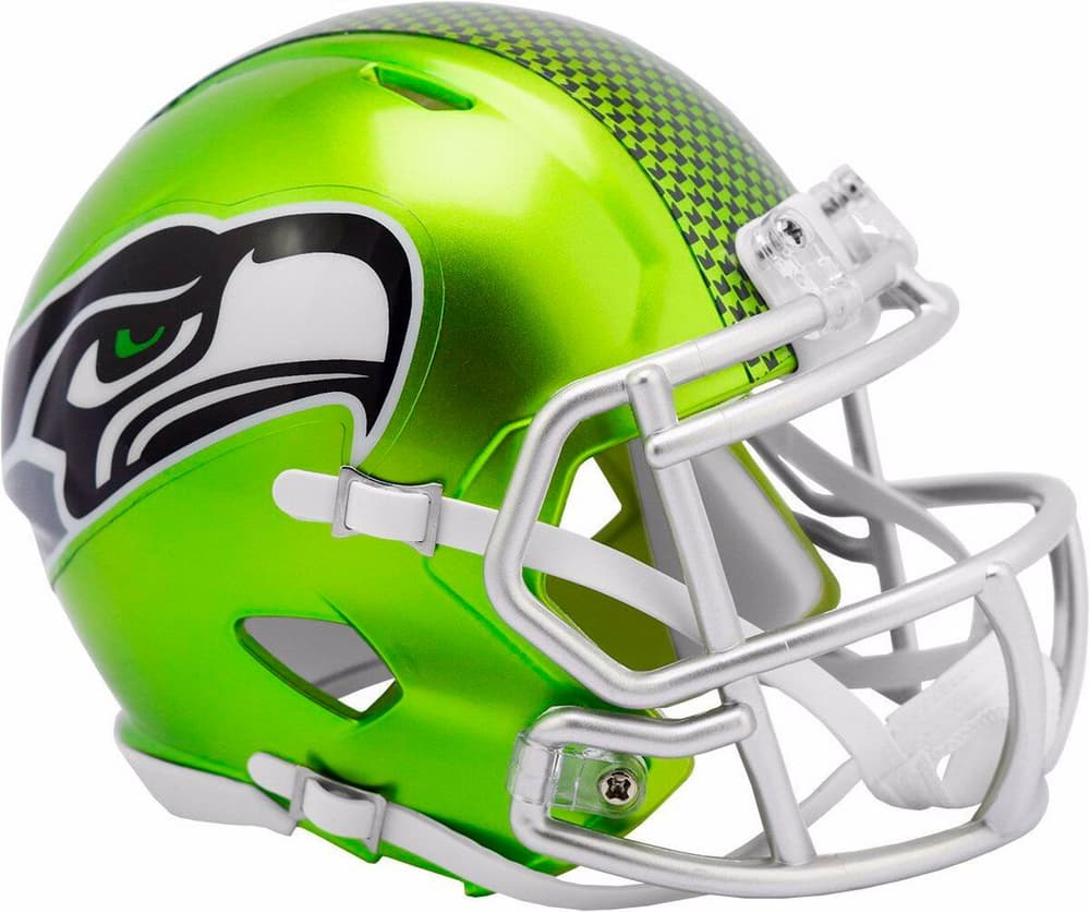 Seattle Seahawks Mini casco "SPEED ALT FLASH" Merch Riddell 785302420927 N. figura 1
