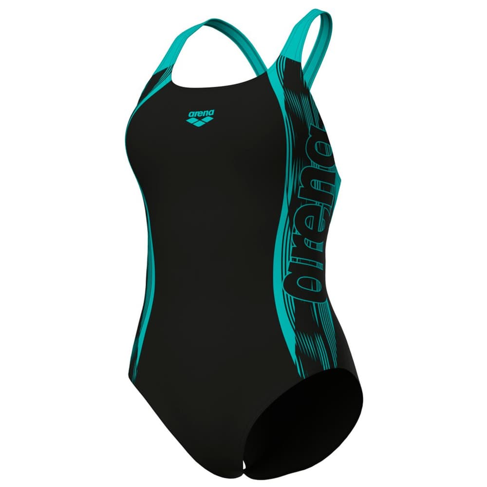 W Swim Pro Back Graphic Costume da bagno Arena 473660204020 Taglie 40 Colore nero N. figura 1