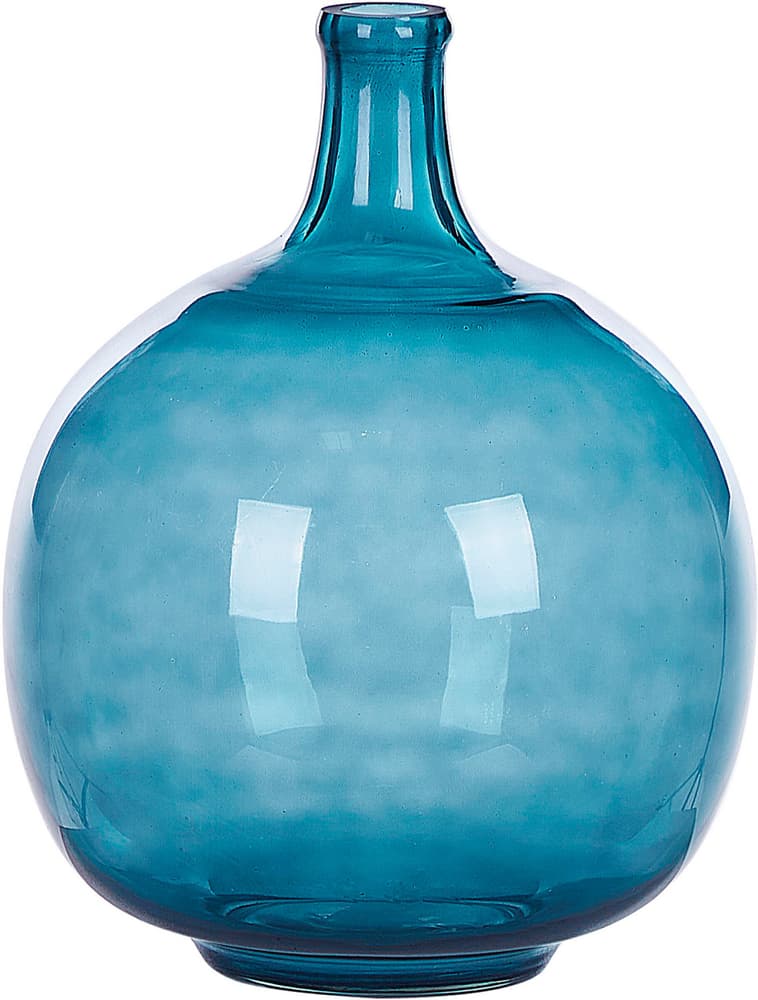 Vaso da fiori vetro blu 31 cm CHAPPATHI Vaso Beliani 759253500000 N. figura 1