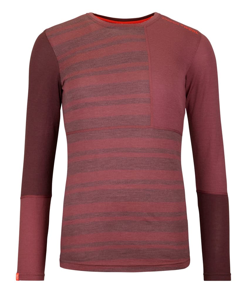 185 ROCK'N'WOOL LONG SLEEVE W Maglia a maniche lunghe Ortovox 466130300537 Taglie L Colore fucsia N. figura 1