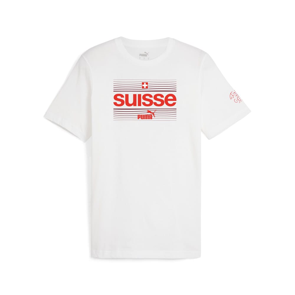 Fanshirt Svizzera T-shirt Puma 491137700410 Taglie M Colore bianco N. figura 1