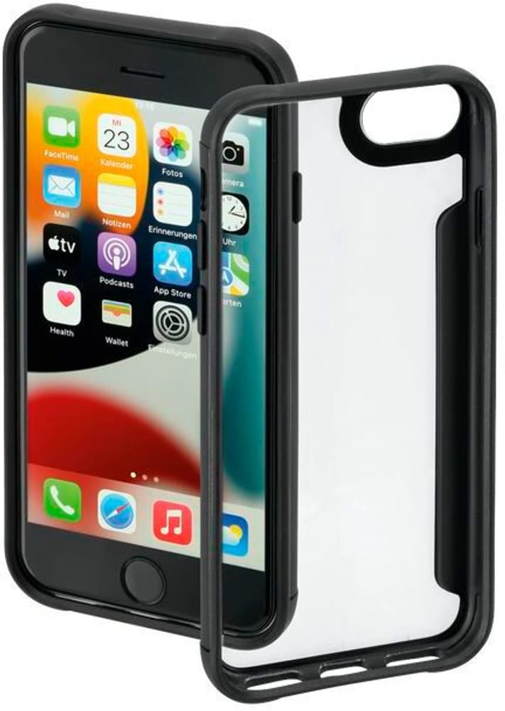 Coque "Metallic Frame" pour Apple iPhone 7 / 8 / SE 2020 / SE 2022, trans. / noire Coque smartphone Hama 785300173315 Photo no. 1