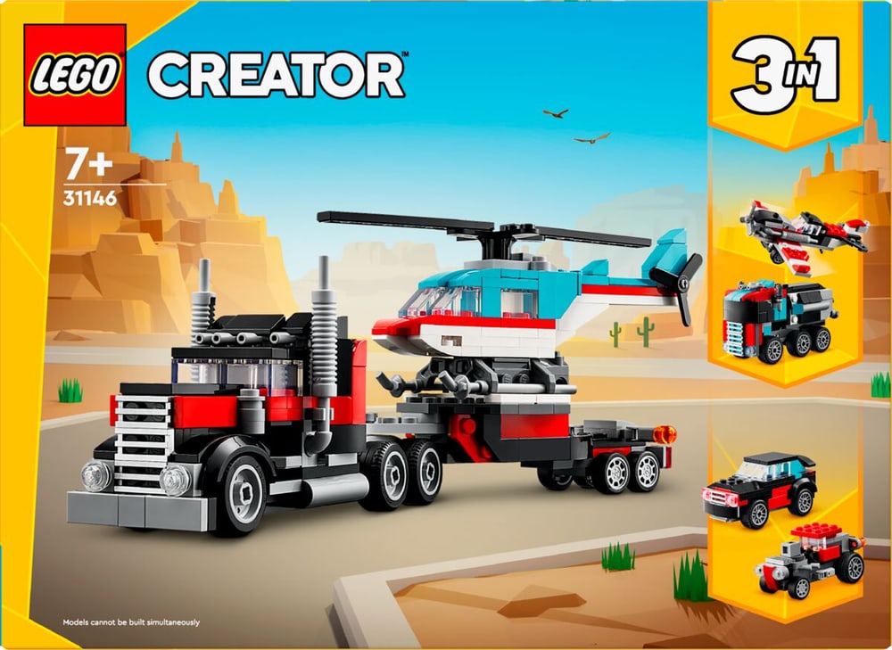 Creator 31146 Le camion remorque avec hélicoptère LEGO® 741908700000 Photo no. 1