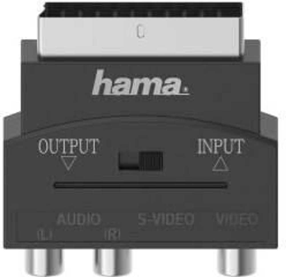 Video-Adapter, S-VHS-Kupplung/3 Cinch-Kupplungen - Scart-Stecker, 4-polig Video Adapter Hama 785300181283 Bild Nr. 1