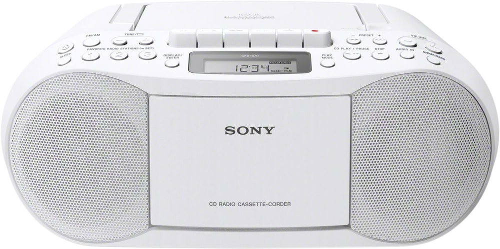CFD-S70W - Blanc Radio CD Sony 77311640000016 Photo n°. 1