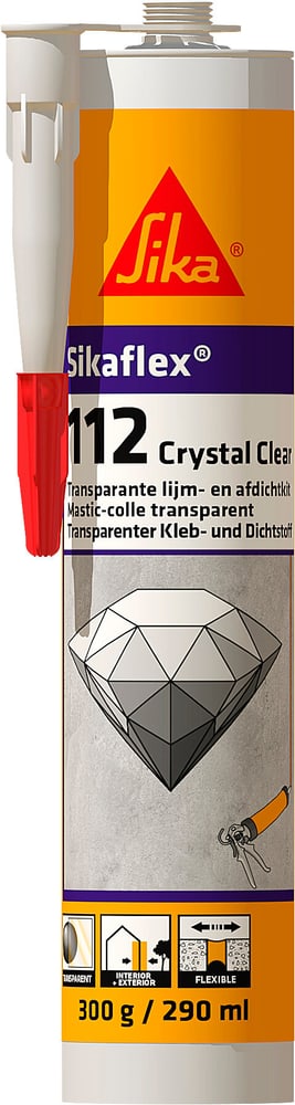 Sikaflex 112 Crystal Clear 290 ml Adesivo E Sigillante Sika 676063700000 N. figura 1