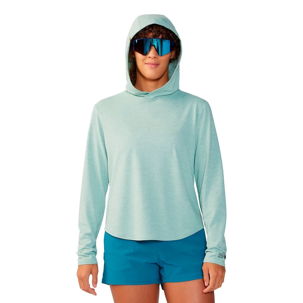W Sunblocker Long Sleeve Hoody Sweatshirt à capuche MOUNTAIN HARDWEAR 474120000341 Taille S Couleur bleu claire Photo no. 1