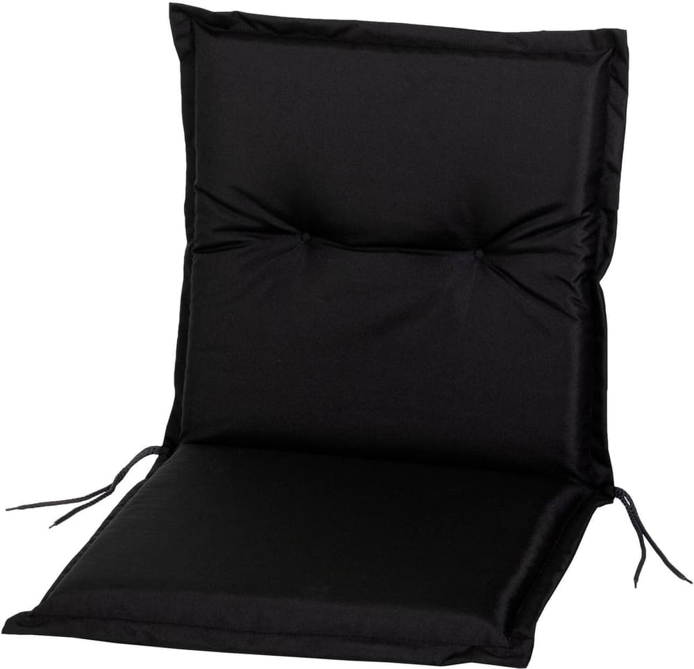 Coussin de chaise à dossier bas Outdoor 97 x 50 x 5 cm, Noir Garnissage COCON 785302424094 Photo no. 1