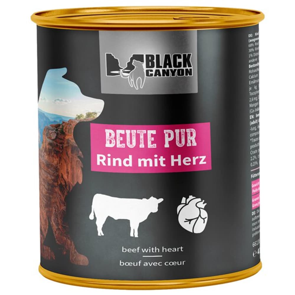 Bœuf avec coeur, 820g Aliments humides Black Canyon 658571000000 Photo no. 1