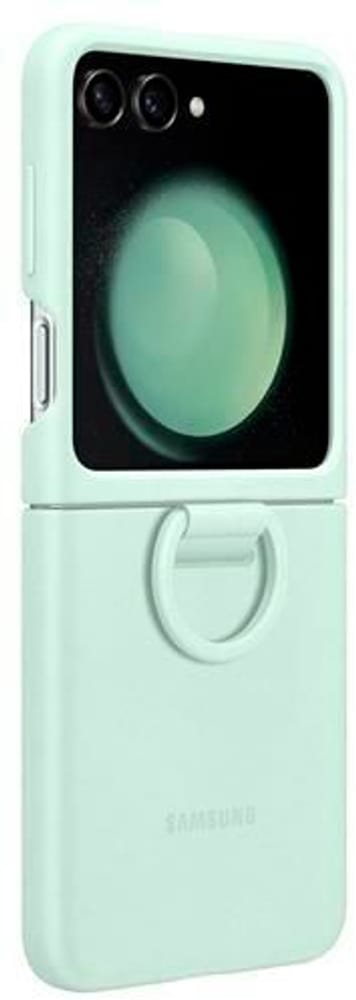 Galaxy Z Flip5 Silicone Case with Ring Mint Smartphone Hülle Samsung 785302403141 Bild Nr. 1