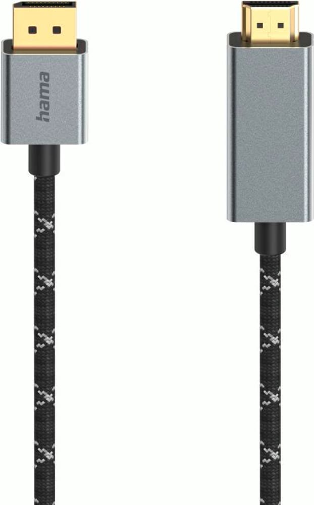 DisplayPort St. - Connecteur HDMI™, Ultra HD 4K@60Hz, aluminium, 1,50 m Câble vidéo Hama 785302424047 Photo no. 1