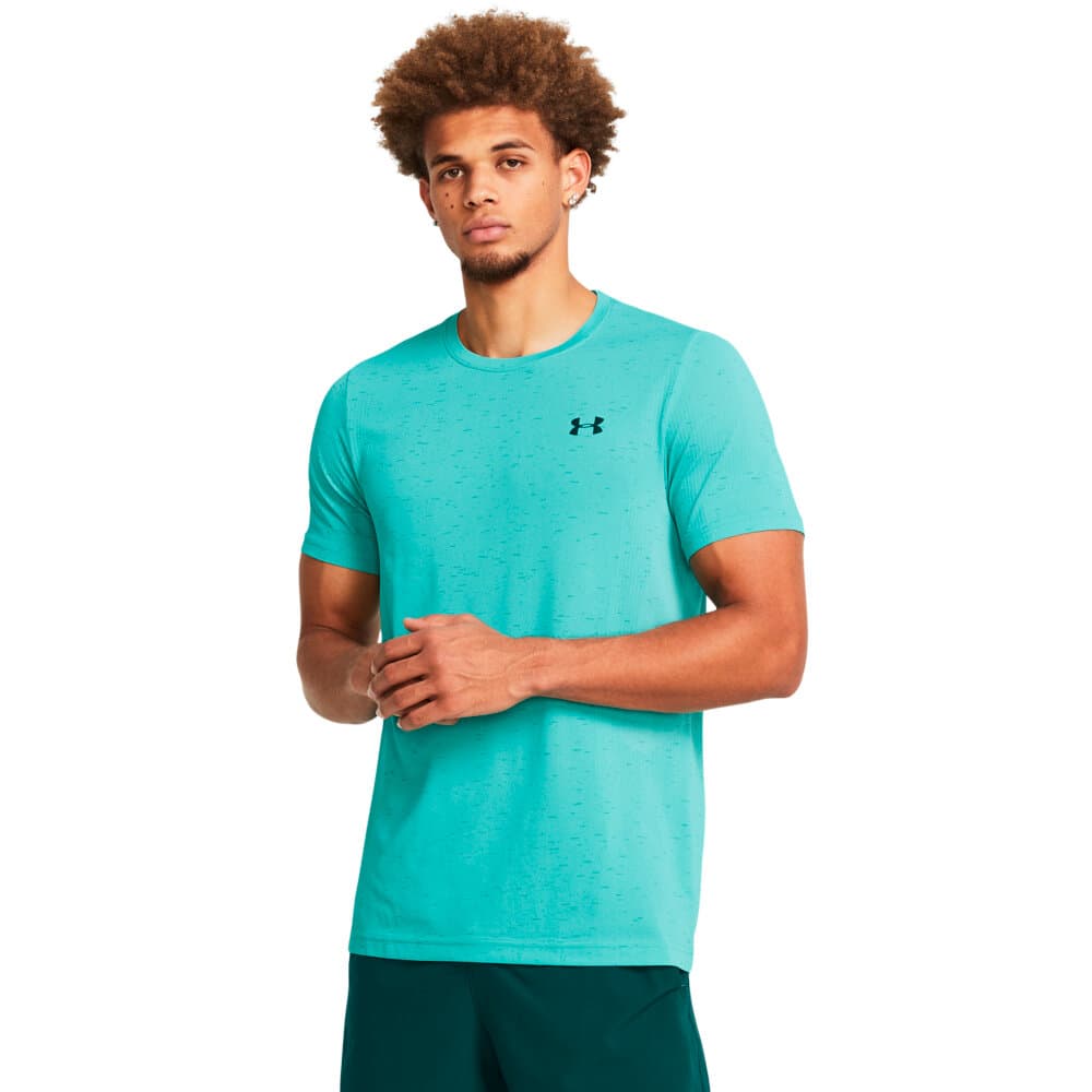 Vanish Seamless SS T-shirt Under Armour 471856300644 Taille XL Couleur turquoise Photo no. 1