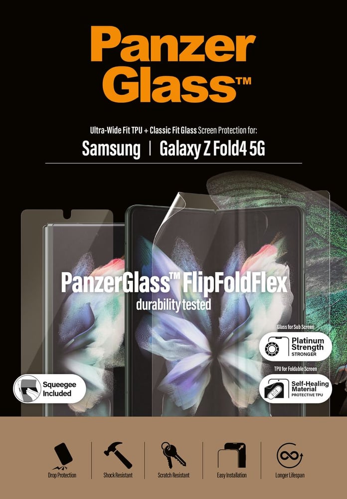 Case Friendly AntiBacterial -clear Smartphone Schutzfolie Panzerglass 798800101616 Bild Nr. 1