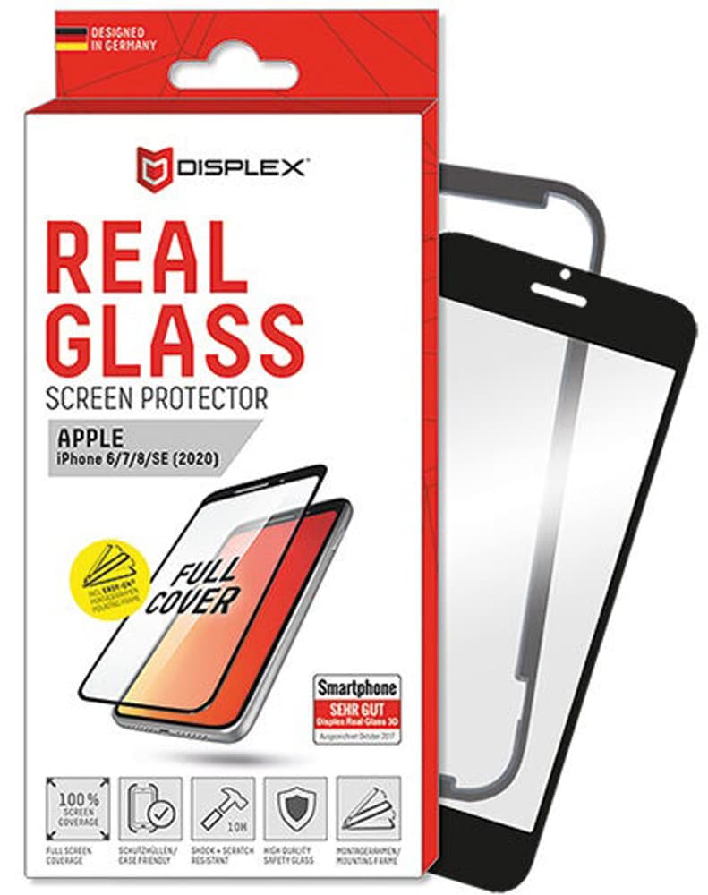 Real Glass Full Cover Displayschutz Smartphone Schutzfolie Displex 785300158343 Bild Nr. 1